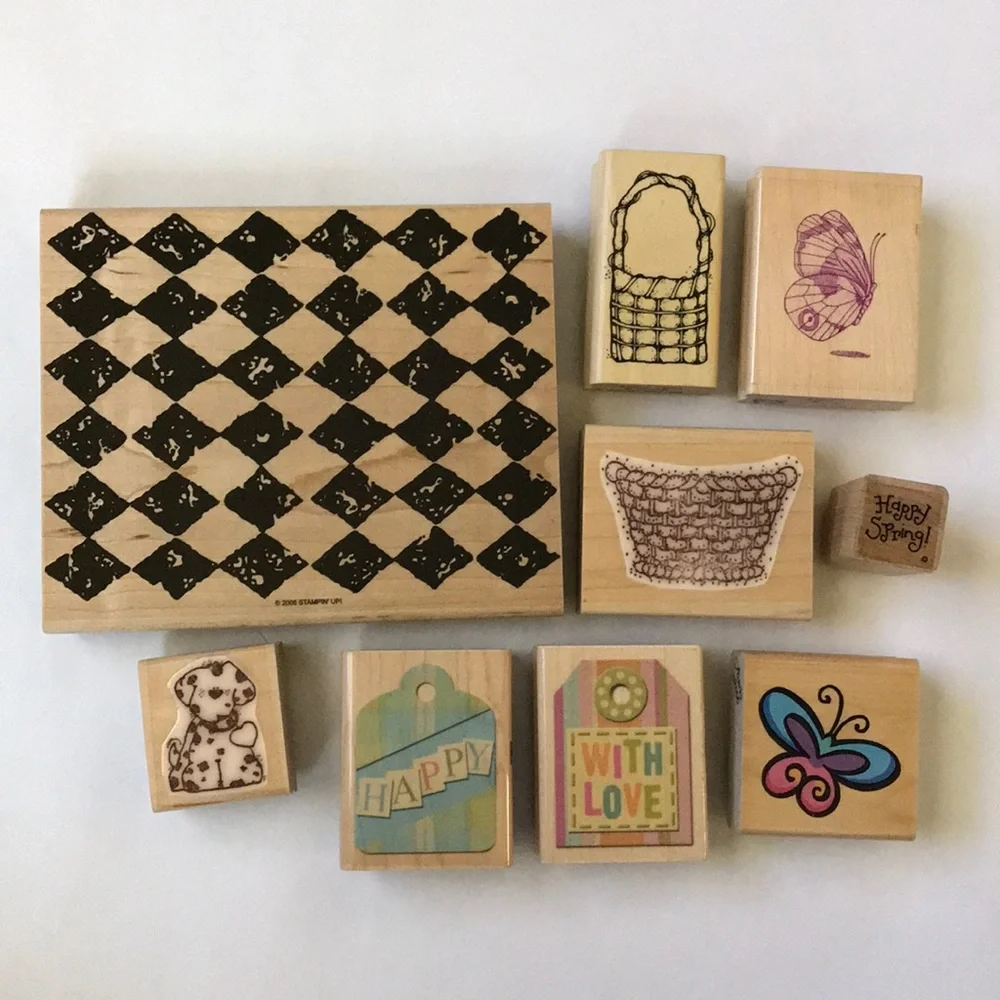 Spring/Summer Easter odds and ends rubberstamp set/card making/scrapbooking